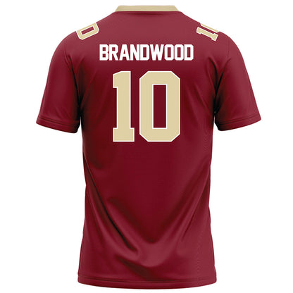 Elon - NCAA Football : Gavin Brandwood - Maroon Football Jersey-1