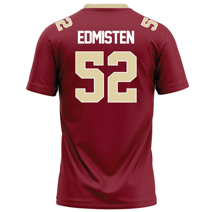 Elon - NCAA Football : Luke Edmisten - Maroon Football Jersey-1
