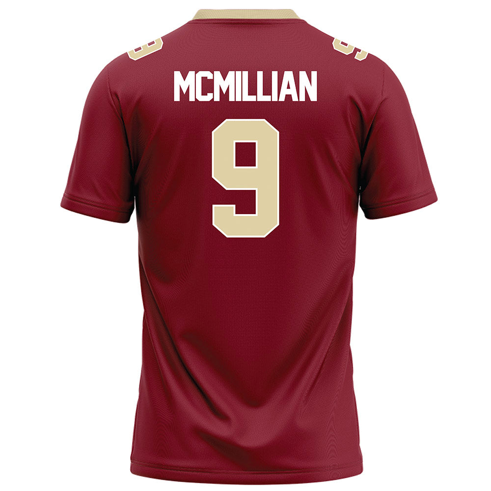 Elon - NCAA Football : Kenaz McMillian - Maroon Football Jersey-1