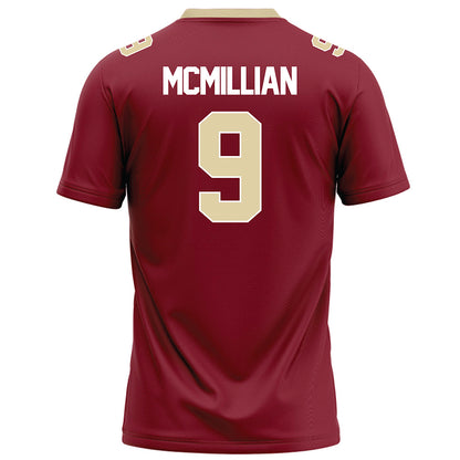Elon - NCAA Football : Kenaz McMillian - Maroon Football Jersey-1
