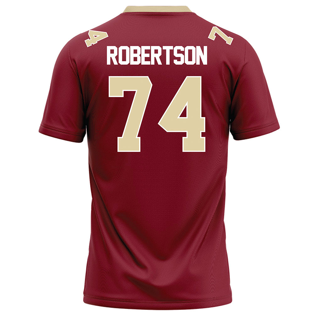Elon - NCAA Football : Webb Robertson - Maroon Football Jersey-1