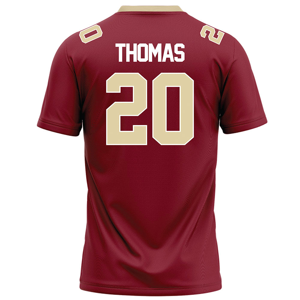 Elon - NCAA Football : TJ Thomas - Maroon Football Jersey