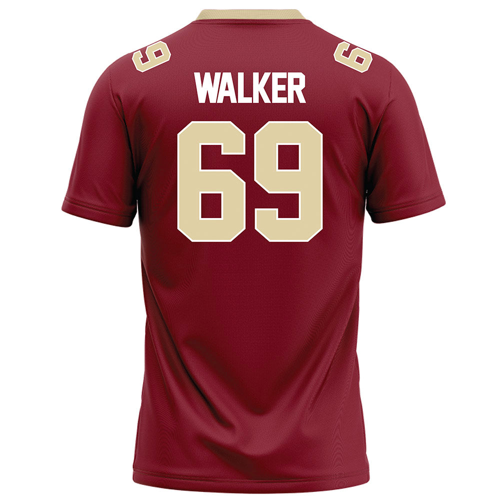 Elon - NCAA Football : Brayden Walker - Maroon Football Jersey-1
