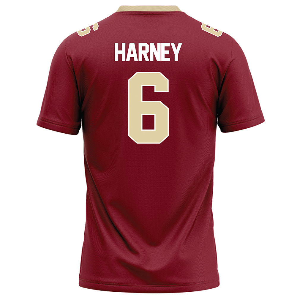 Elon - NCAA Football : Tyquan Harney - Maroon Football Jersey-1