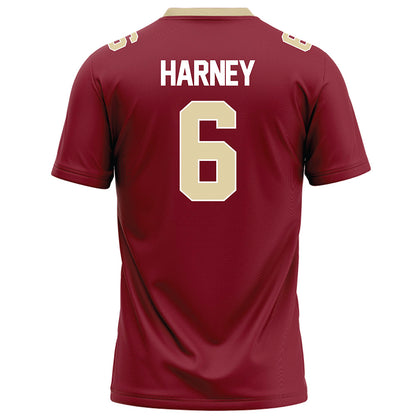 Elon - NCAA Football : Tyquan Harney - Maroon Football Jersey-1