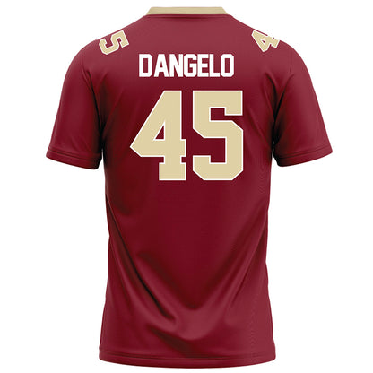 Elon - NCAA Football : Michael D'Angelo - Maroon Football Jersey-1