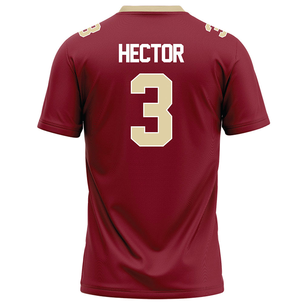 Elon - NCAA Football : Cj Hector - Maroon Football Jersey-1