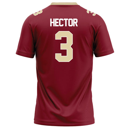 Elon - NCAA Football : Cj Hector - Maroon Football Jersey-1