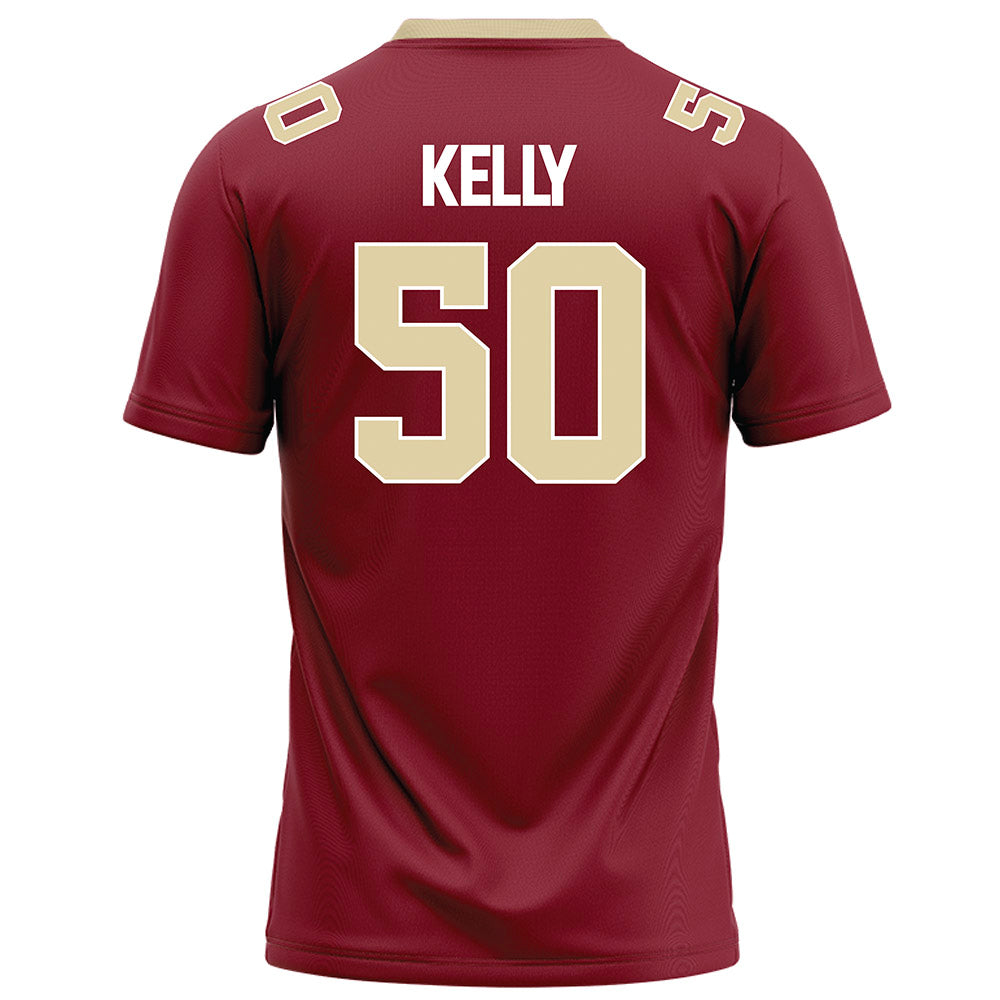 Elon - NCAA Football : Nhycer Kelly - Maroon Football Jersey-1