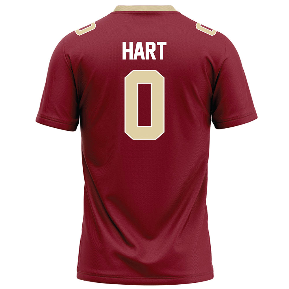 Elon - NCAA Football : Tony Hart - Maroon Football Jersey-1