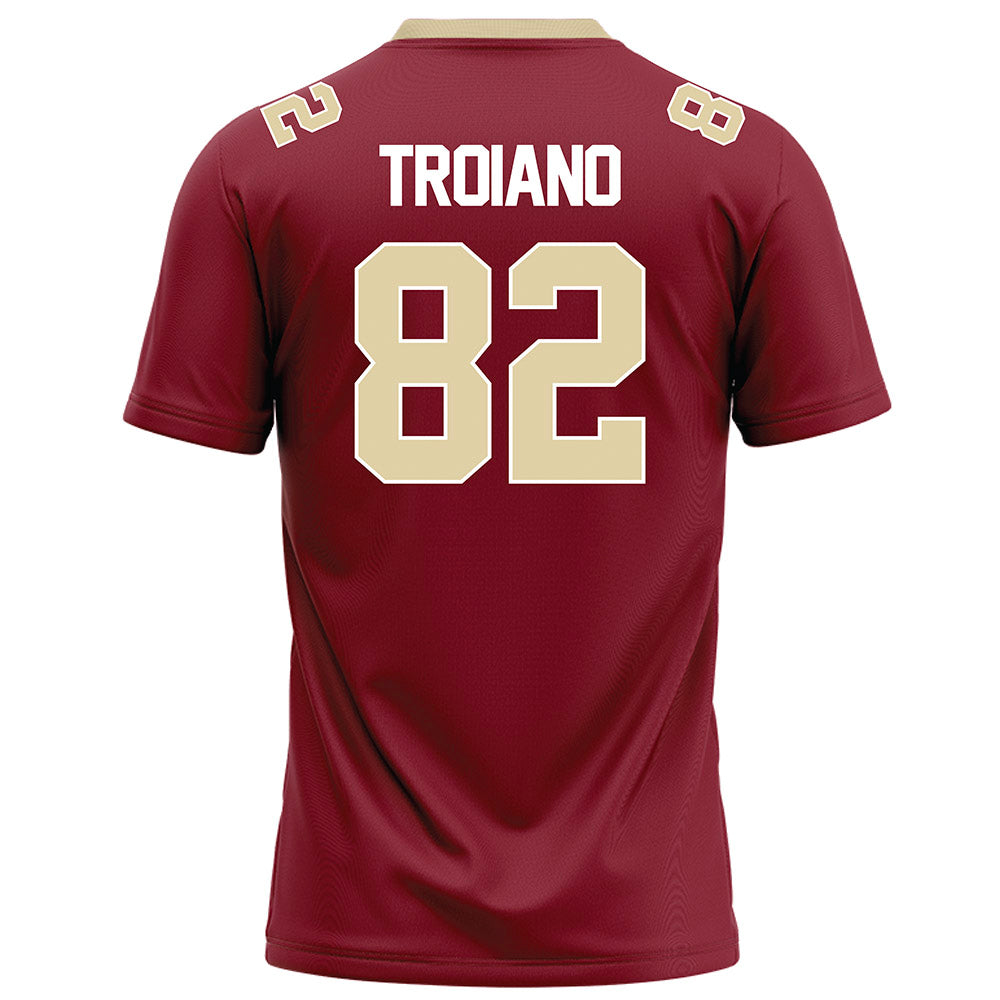 Elon - NCAA Football : Max Troiano - Maroon Football Jersey-1