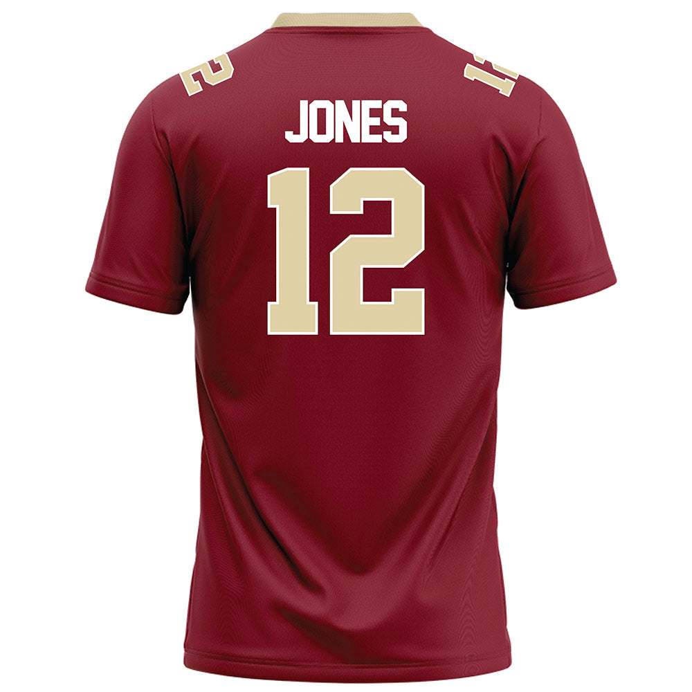 Elon - NCAA Football : Eric Jones - Maroon Football Jersey-1