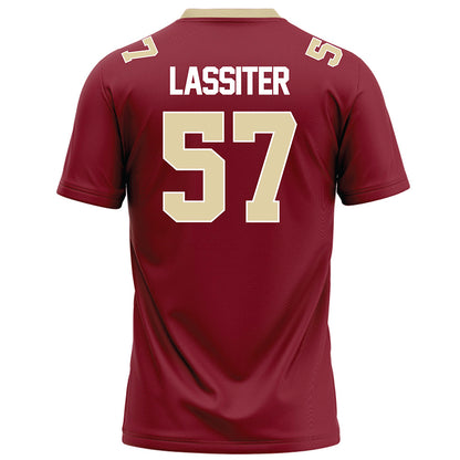 Elon - NCAA Football : Demari Lassiter - Maroon Football Jersey-1