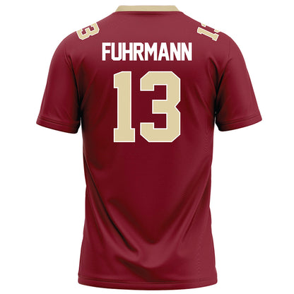 Elon - NCAA Football : Isaiah Fuhrmann - Maroon Football Jersey-1