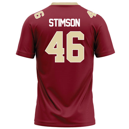 Elon - NCAA Football : Carter Stimson - Maroon Football Jersey-1
