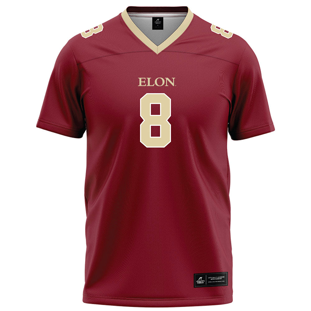 Elon - NCAA Football : Darren James-Hamilton - Maroon Football Jersey-0