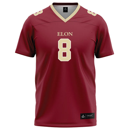 Elon - NCAA Football : Darren James-Hamilton - Maroon Football Jersey-0