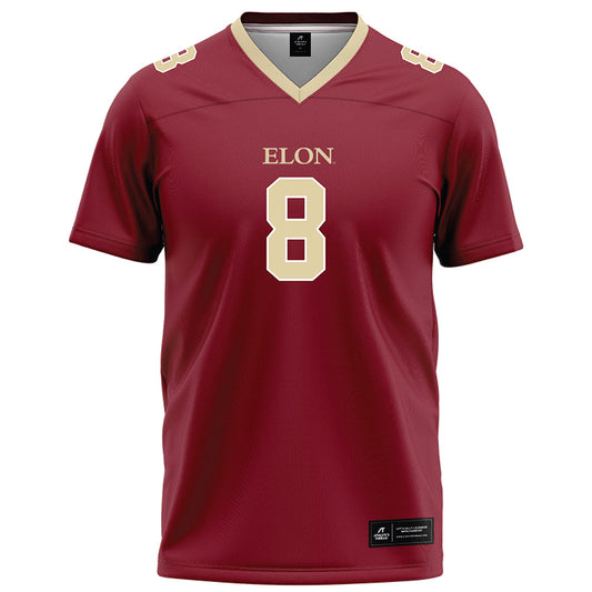 Elon - NCAA Football : Darren James-Hamilton - Maroon Football Jersey-0