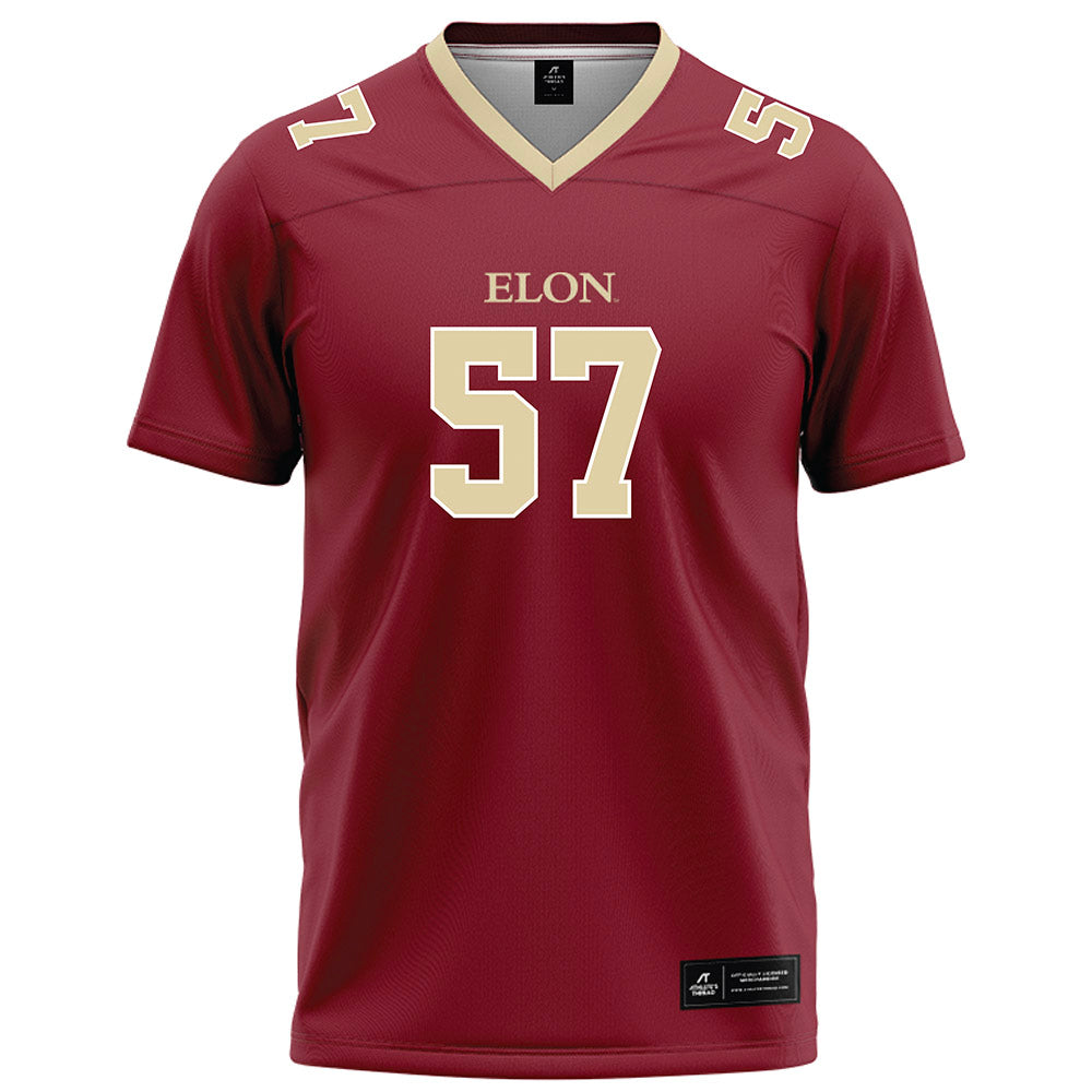 Elon - NCAA Football : Demari Lassiter - Maroon Football Jersey-0
