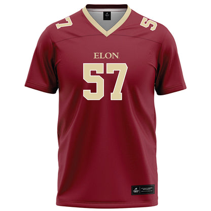 Elon - NCAA Football : Demari Lassiter - Maroon Football Jersey-0