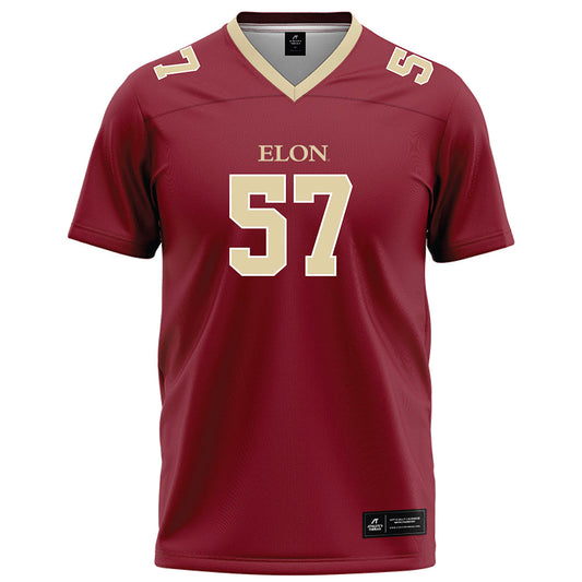 Elon - NCAA Football : Demari Lassiter - Maroon Football Jersey-0