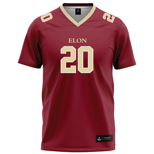 Elon - NCAA Football : TJ Thomas - Maroon Football Jersey