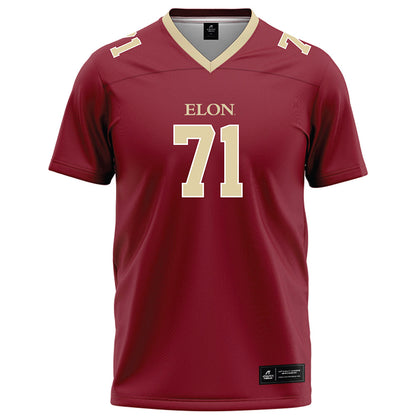 Elon - NCAA Football : Frank Geosits - Maroon Football Jersey-0
