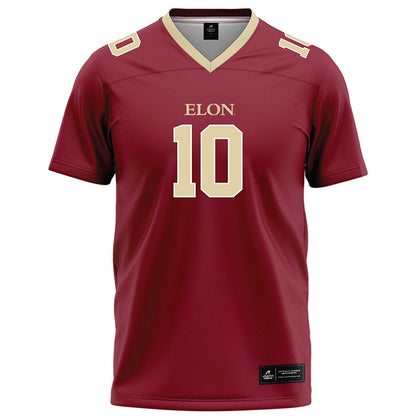 Elon - NCAA Football : Gavin Brandwood - Maroon Football Jersey-0
