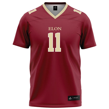 Elon - NCAA Football : Shannon Stinnette - Maroon Football Jersey-0