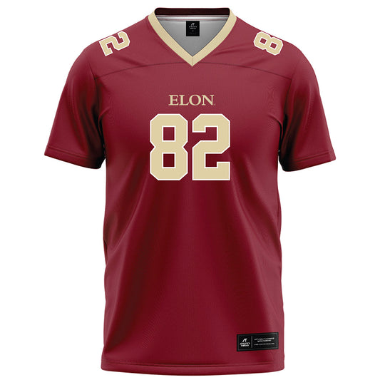 Elon - NCAA Football : Max Troiano - Maroon Football Jersey-0