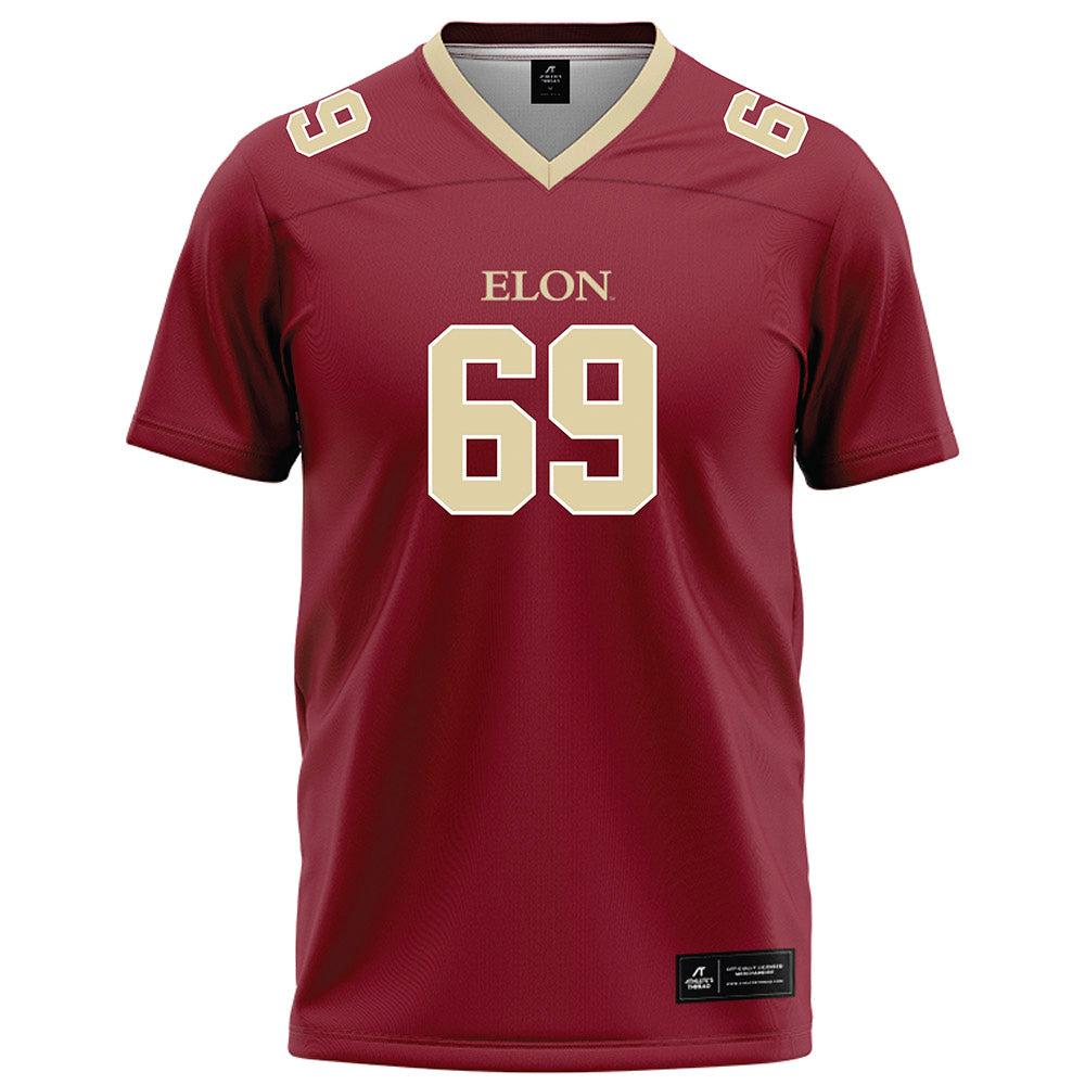 Elon - NCAA Football : Brayden Walker - Maroon Football Jersey-0