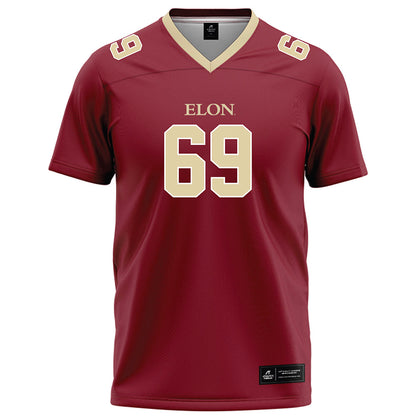 Elon - NCAA Football : Brayden Walker - Maroon Football Jersey-0