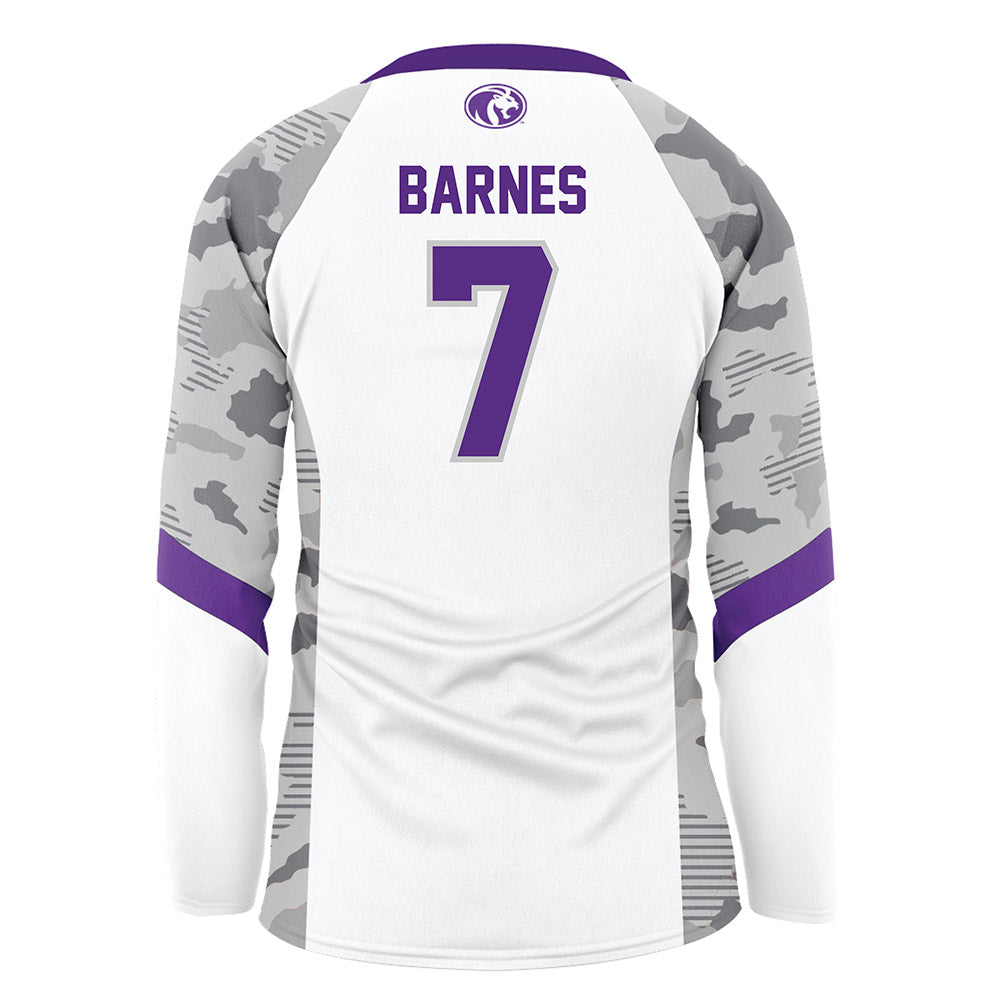 North Alabama - NCAA Women's Volleyball : Kendall Barnes - White Volleyball Jersey-1