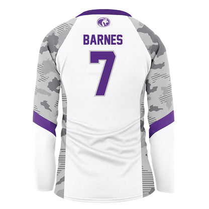 North Alabama - NCAA Women's Volleyball : Kendall Barnes - White Volleyball Jersey-1