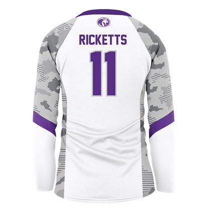 North Alabama - NCAA Women's Volleyball : Reese Ricketts - White Volleyball Jersey-1