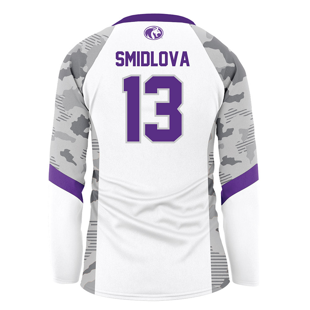 North Alabama - NCAA Women's Volleyball : Jolana Smidlova - White Volleyball Jersey-1