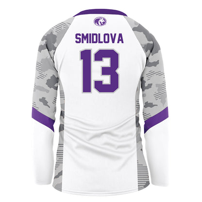 North Alabama - NCAA Women's Volleyball : Jolana Smidlova - White Volleyball Jersey-1