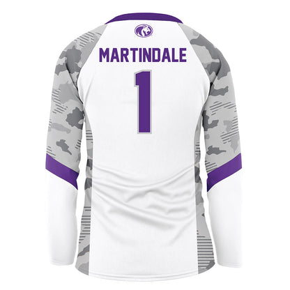North Alabama - NCAA Women's Volleyball : Ava Martindale - White Volleyball Jersey-1