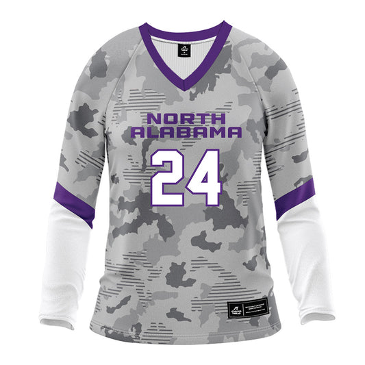 North Alabama - NCAA Women's Volleyball : Dylann Garner - White Volleyball Jersey-0