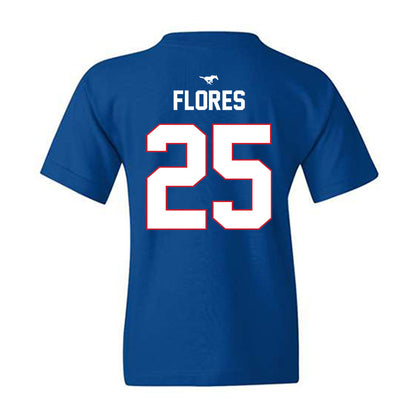 SMU - NCAA Men's Soccer : Luis Flores - Replica Shersey Youth T-Shirt-1