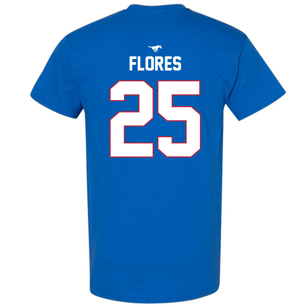 SMU - NCAA Men's Soccer : Luis Flores - Replica Shersey T-Shirt-1