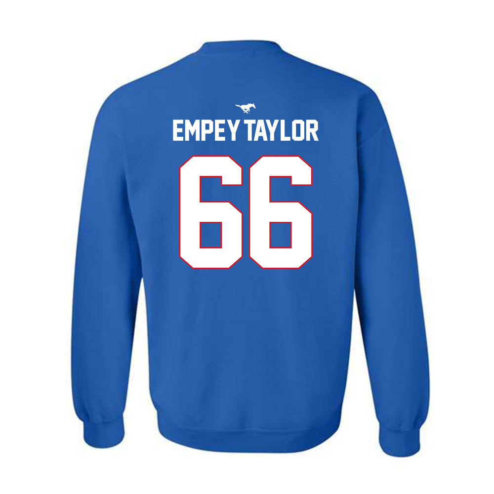 SMU - NCAA Women's Soccer : Haven Empey-Taylor - Replica Shersey Crewneck Sweatshirt-1