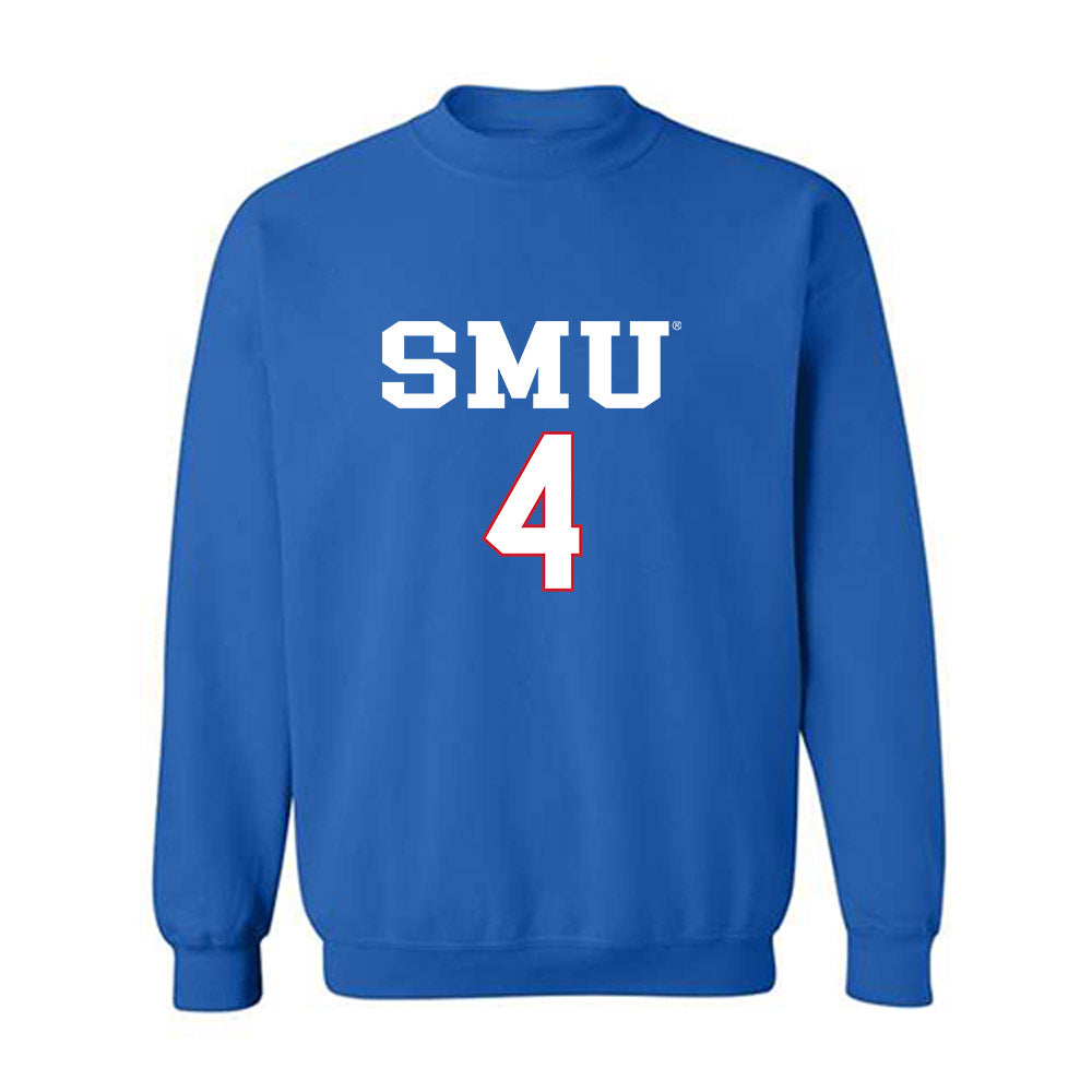 SMU - NCAA Women's Soccer : Hali Hartman - Replica Shersey Crewneck Sweatshirt-0