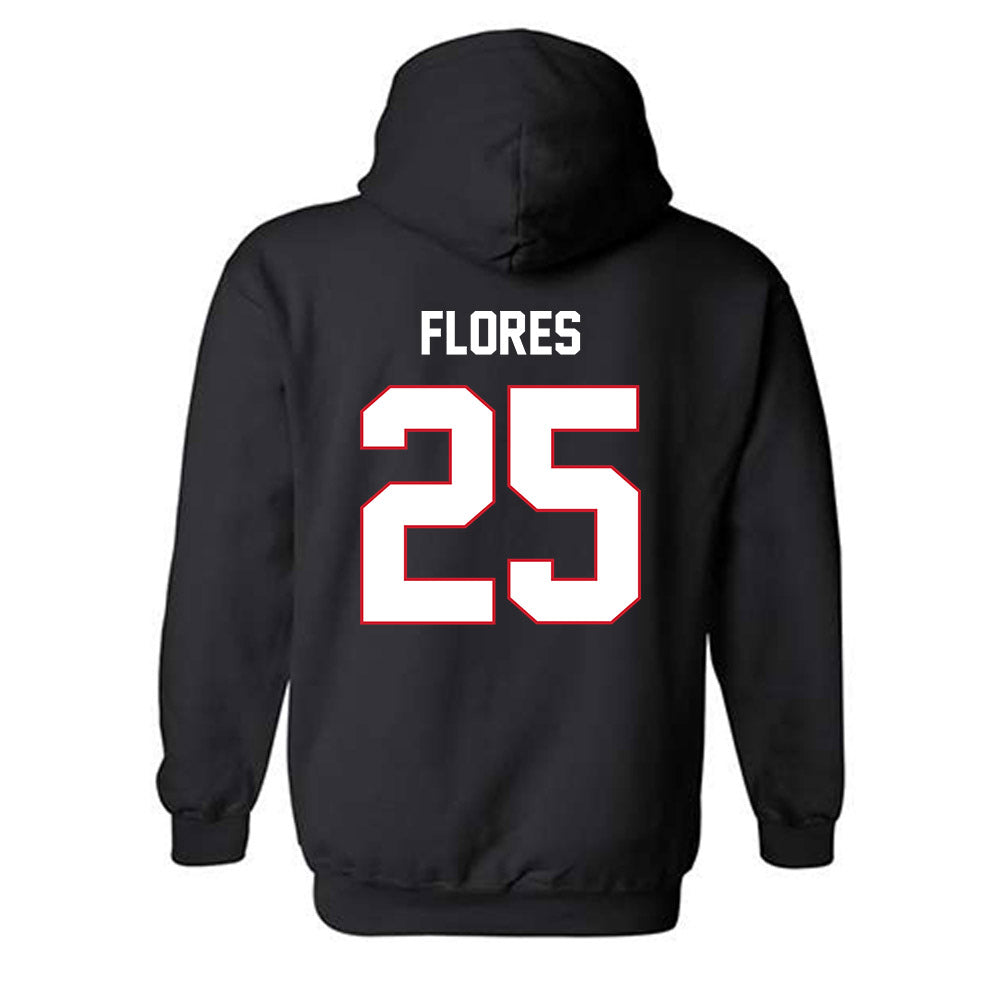 SMU - NCAA Men's Soccer : Luis Flores - Classic Shersey Hooded Sweatshirt-1
