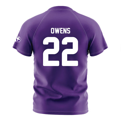 North Alabama - NCAA Women's Soccer : Alana Owens - Purple Soccer Jersey-1