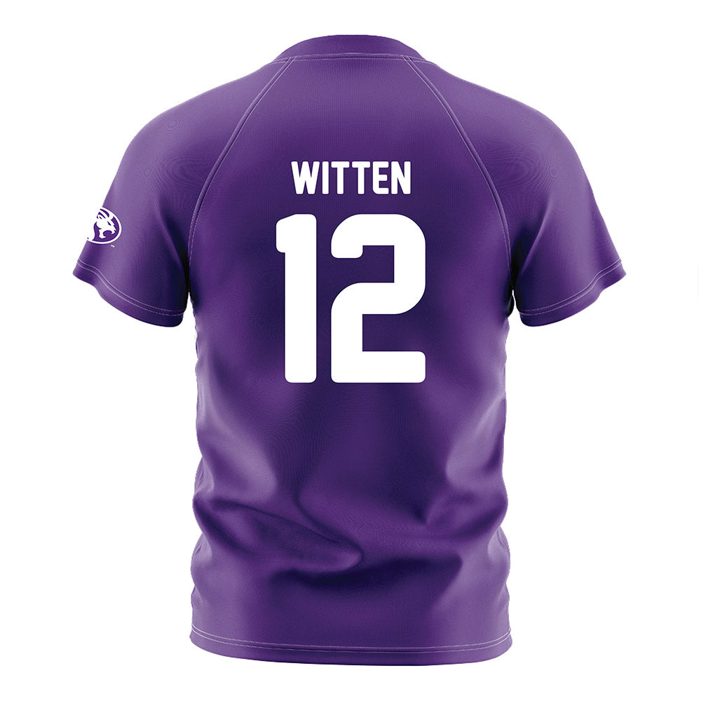 North Alabama - NCAA Women's Soccer : Abby Witten - Purple Soccer Jersey-1