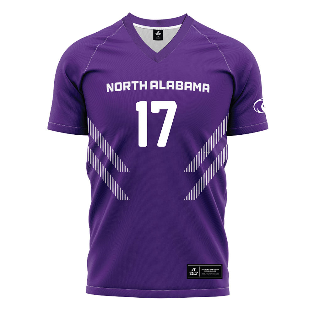 North Alabama - NCAA Women's Soccer : Charlotte Sobotka - Purple Soccer Jersey-0