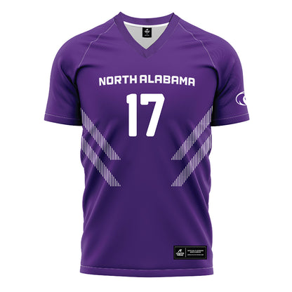 North Alabama - NCAA Women's Soccer : Charlotte Sobotka - Purple Soccer Jersey-0