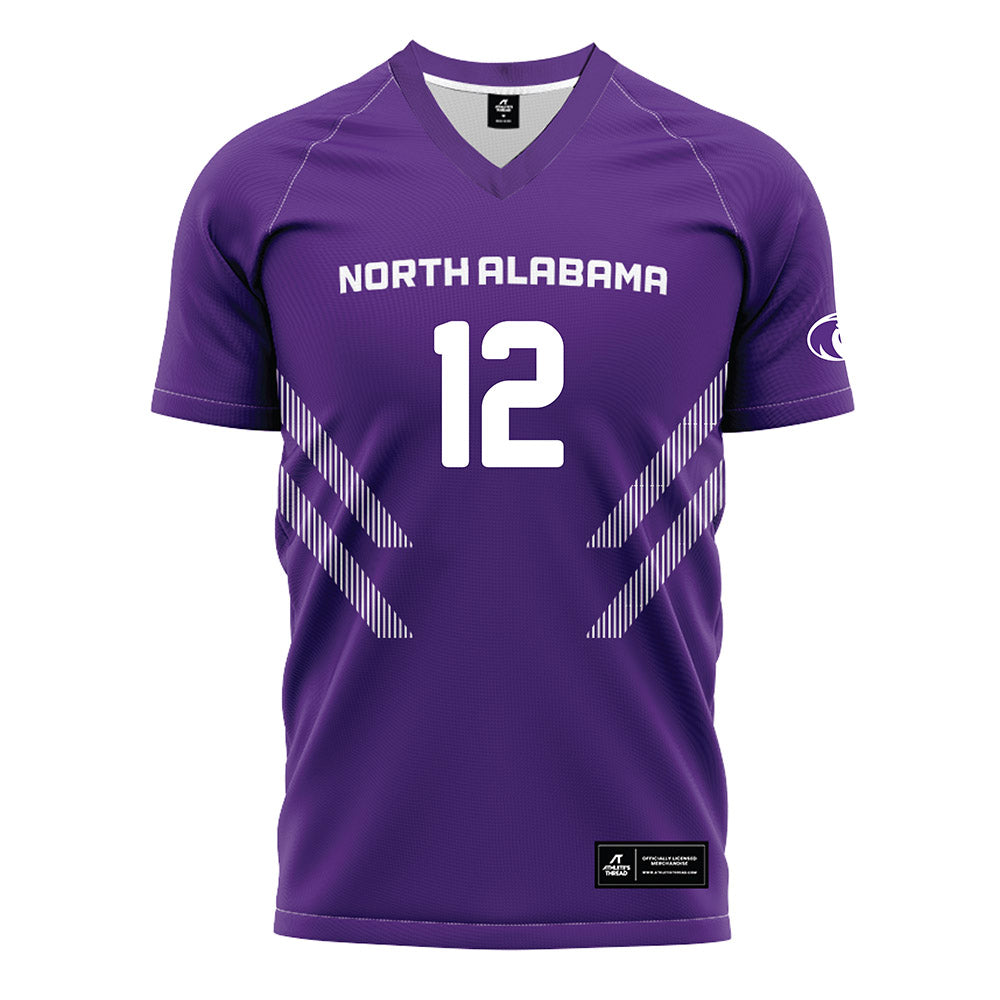 North Alabama - NCAA Women's Soccer : Abby Witten - Purple Soccer Jersey-0