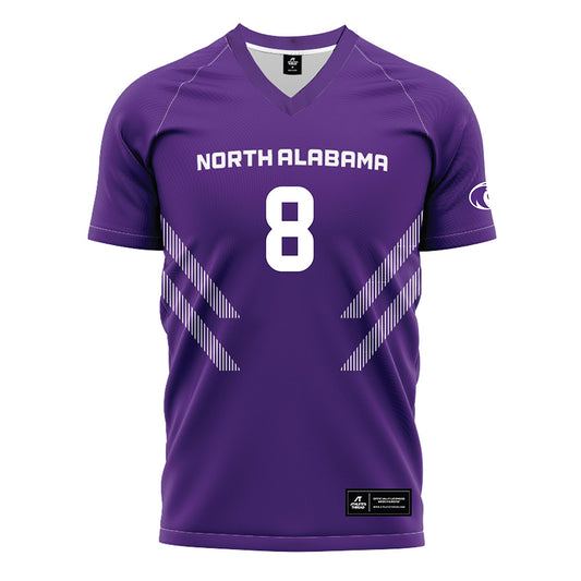 North Alabama - NCAA Women's Soccer : Adelyn Speight - Purple Soccer Jersey-0